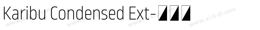 Karibu Condensed Ext字体转换